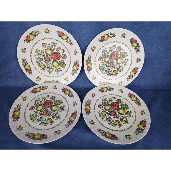 Set of four (4) Vintage Harmony House Melmac Dinner Plates by Sears Brittany - Picture 3 of 9